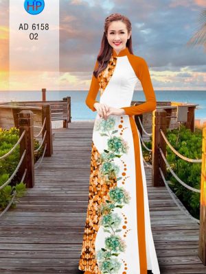 Vải áo dài hoa in 3D kiểu mới AD 6158 21 1573477797 796 Vai ao dai hoa in 3D kieu moi AD 6158