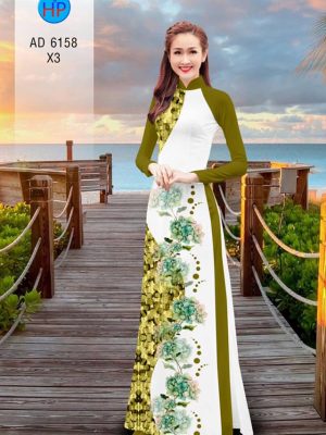 Vải áo dài hoa in 3D kiểu mới AD 6158 37 1573477799 93 Vai ao dai hoa in 3D kieu moi AD 6158