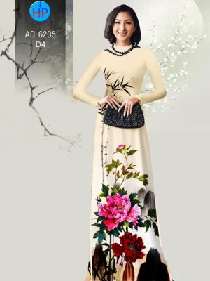 Vải áo dài Hoa Mẫu Đơn sang chảnh kiểu mới AD 6235 31 1573478093 19 Vai ao dai Hoa Mau Don sang chanh kieu moi