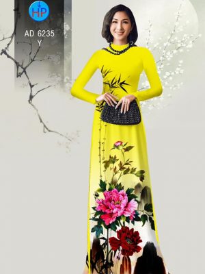 Vải áo dài Hoa Mẫu Đơn sang chảnh kiểu mới AD 6235 23 1573478093 21 Vai ao dai Hoa Mau Don sang chanh kieu moi