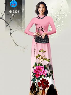 Vải áo dài Hoa Mẫu Đơn sang chảnh kiểu mới AD 6235 33 1573478093 332 Vai ao dai Hoa Mau Don sang chanh kieu moi
