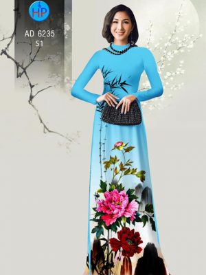 Vải áo dài Hoa Mẫu Đơn sang chảnh kiểu mới AD 6235 35 1573478093 356 Vai ao dai Hoa Mau Don sang chanh kieu moi