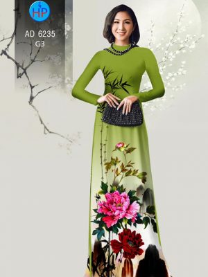 Vải áo dài Hoa Mẫu Đơn sang chảnh kiểu mới AD 6235 28 1573478093 391 Vai ao dai Hoa Mau Don sang chanh kieu moi