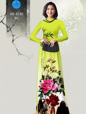 Vải áo dài Hoa Mẫu Đơn sang chảnh kiểu mới AD 6235 24 1573478093 436 Vai ao dai Hoa Mau Don sang chanh kieu moi