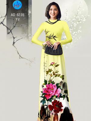 Vải áo dài Hoa Mẫu Đơn sang chảnh kiểu mới AD 6235 37 1573478093 44 Vai ao dai Hoa Mau Don sang chanh kieu moi