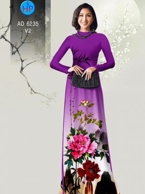 Vải áo dài Hoa Mẫu Đơn sang chảnh kiểu mới AD 6235 36 1573478093 64 Vai ao dai Hoa Mau Don sang chanh kieu moi