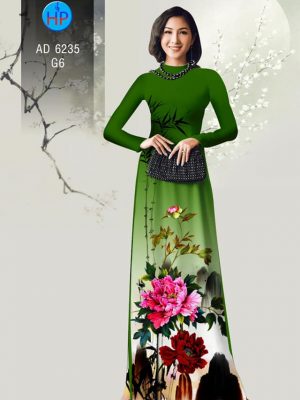 Vải áo dài Hoa Mẫu Đơn sang chảnh kiểu mới AD 6235 29 1573478093 848 Vai ao dai Hoa Mau Don sang chanh kieu moi