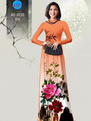 Vải áo dài Hoa Mẫu Đơn sang chảnh kiểu mới AD 6235 34 1573478093 92 Vai ao dai Hoa Mau Don sang chanh kieu moi