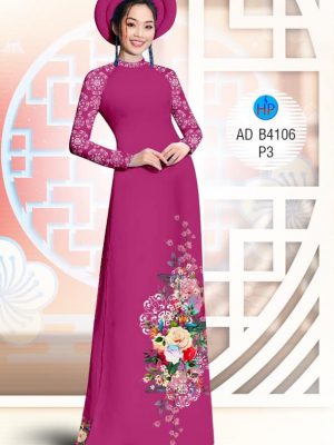 Vải áo dài hoa hồng 3D kiểu mới AD B4106 36 1573617459 629 Vai ao dai hoa hong 3D kieu moi AD B4106