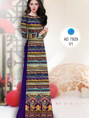 Vải áo dài Hoa văn thổ cẩm kiểu mới AD 7929 22 1573617872 128 Vai ao dai Hoa van tho cam kieu moi AD
