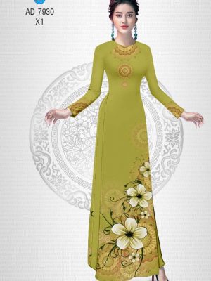 Vải áo dài Hoa in 3D kiểu mới AD 7930 23 1573621794 575 Vai ao dai Hoa in 3D kieu moi AD 7930
