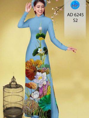 Vải áo dài hoa Sen mới ra AD 6245 35 1573621927 527 Vai ao dai hoa Sen moi ra AD 6245