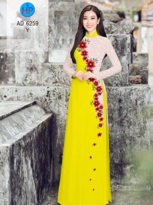 Vải áo dài Hoa in 3D kiểu mới AD 6259 23 1573898005 236 Vai ao dai Hoa in 3D kieu moi AD 6259