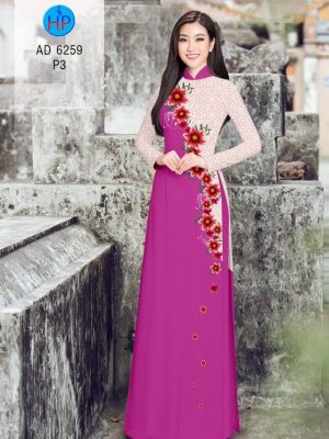 Vải áo dài Hoa in 3D kiểu mới AD 6259 30 1573898005 807 Vai ao dai Hoa in 3D kieu moi AD 6259