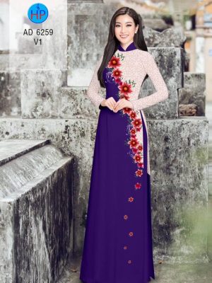 Vải áo dài Hoa in 3D kiểu mới AD 6259 34 1573898006 509 Vai ao dai Hoa in 3D kieu moi AD 6259