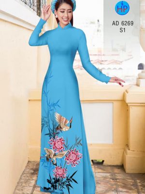 Vải áo dài hoa và chim mới ra AD 6269 25 1574075047 516 Vai ao dai hoa va chim moi ra AD 6269