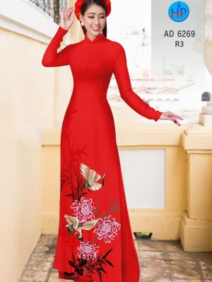Vải áo dài hoa và chim mới ra AD 6269 22 1574075047 574 Vai ao dai hoa va chim moi ra AD 6269