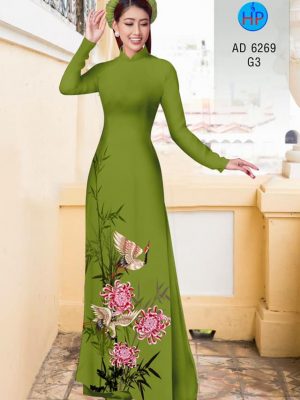 Vải áo dài hoa và chim mới ra AD 6269 35 1574075048 314 Vai ao dai hoa va chim moi ra AD 6269