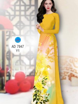 Vải áo dài Cúc đại đoá mới ra AD 7947 34 1574075146 614 Vai ao dai Cuc dai doa moi ra AD 7947