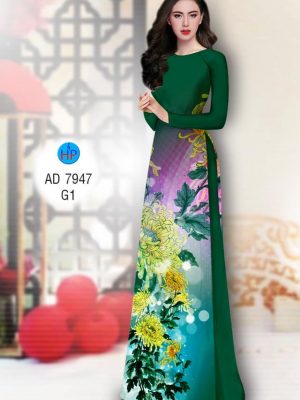 Vải áo dài Cúc đại đoá mới ra AD 7947 24 1574075146 97 Vai ao dai Cuc dai doa moi ra AD 7947