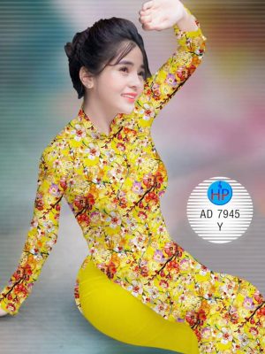 Vải áo dài Hoa đào mới ra AD 7945 22 1574075494 149 Vai ao dai Hoa dao moi ra AD 7945