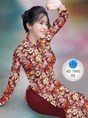 Vải áo dài Hoa đào mới ra AD 7945 21 1574075494 588 Vai ao dai Hoa dao moi ra AD 7945