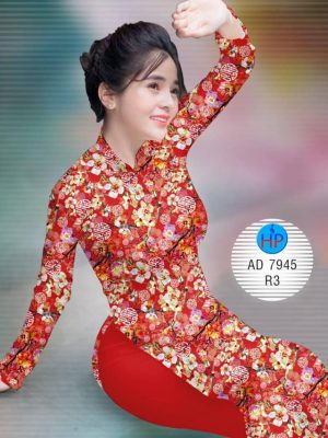 Vải áo dài Hoa đào mới ra AD 7945 33 1574075495 211 Vai ao dai Hoa dao moi ra AD 7945