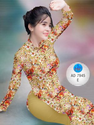 Vải áo dài Hoa đào mới ra AD 7945 28 1574075495 579 Vai ao dai Hoa dao moi ra AD 7945