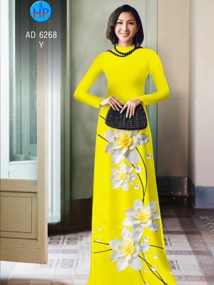 Vải áo dài Hoa in 3D kiểu mới AD 6268 22 1574075624 206 Vai ao dai Hoa in 3D kieu moi AD 6268