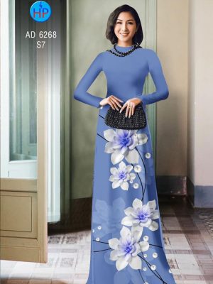 Vải áo dài Hoa in 3D kiểu mới AD 6268 20 1574075624 243 Vai ao dai Hoa in 3D kieu moi AD 6268