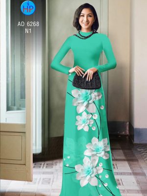 Vải áo dài Hoa in 3D kiểu mới AD 6268 24 1574075624 274 Vai ao dai Hoa in 3D kieu moi AD 6268
