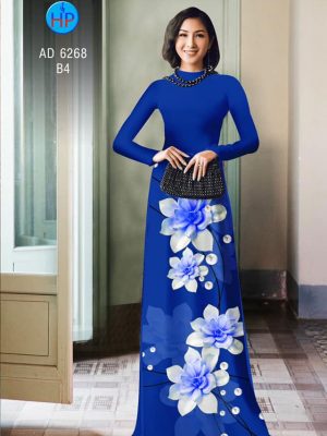 Vải áo dài Hoa in 3D kiểu mới AD 6268 34 1574075624 282 Vai ao dai Hoa in 3D kieu moi AD 6268