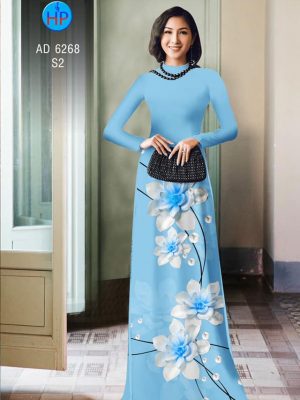 Vải áo dài Hoa in 3D kiểu mới AD 6268 23 1574075624 425 Vai ao dai Hoa in 3D kieu moi AD 6268