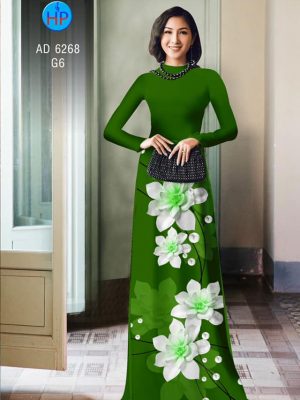 Vải áo dài Hoa in 3D kiểu mới AD 6268 29 1574075624 626 Vai ao dai Hoa in 3D kieu moi AD 6268
