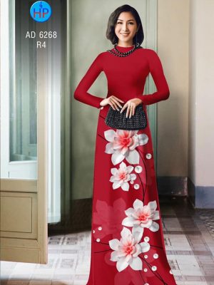 Vải áo dài Hoa in 3D kiểu mới AD 6268 26 1574075624 636 Vai ao dai Hoa in 3D kieu moi AD 6268