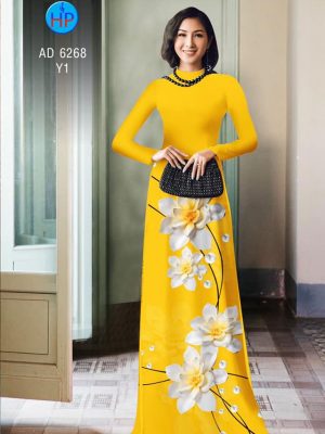 Vải áo dài Hoa in 3D kiểu mới AD 6268 21 1574075624 64 Vai ao dai Hoa in 3D kieu moi AD 6268