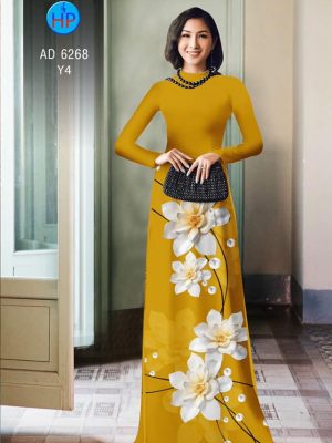 Vải áo dài Hoa in 3D kiểu mới AD 6268 35 1574075624 73 Vai ao dai Hoa in 3D kieu moi AD 6268