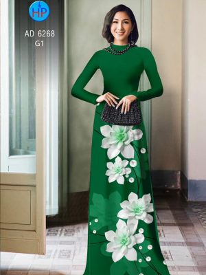 Vải áo dài Hoa in 3D kiểu mới AD 6268 33 1574075624 828 Vai ao dai Hoa in 3D kieu moi AD 6268