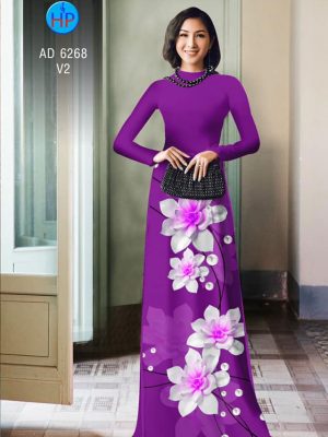 Vải áo dài Hoa in 3D kiểu mới AD 6268 28 1574075624 930 Vai ao dai Hoa in 3D kieu moi AD 6268