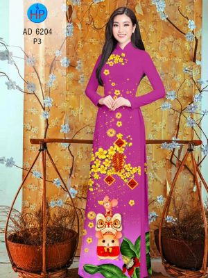 Vải áo dài Xuân Canh Tý kiểu mới AD 6204 25 1574410257 293 Vai ao dai Xuan Canh Ty kieu moi AD 6204