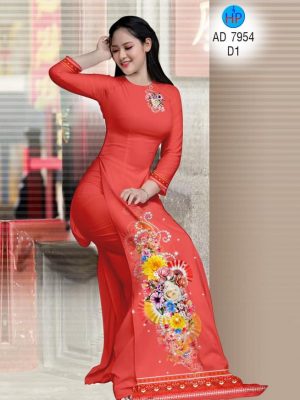 Vải áo dài Thổ cẩm và hoa Xuân mới ra AD 7954 21 1574473977 592 Vai ao dai Tho cam va hoa Xuan moi ra