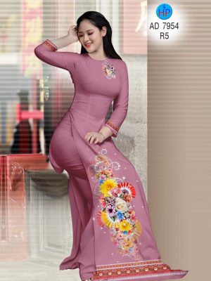 Vải áo dài Thổ cẩm và hoa Xuân mới ra AD 7954 35 1574473978 103 Vai ao dai Tho cam va hoa Xuan moi ra