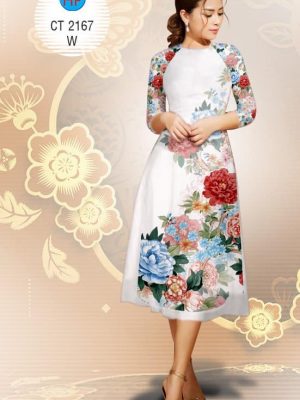 Vải áo dài Cách tân hoa Xuân rực rỡ kiểu mới AD 2167 32 1574475652 176 Vai ao dai Cach tan hoa Xuan ruc ro kieu
