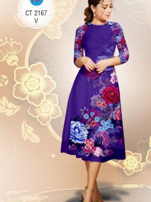 Vải áo dài Cách tân hoa Xuân rực rỡ kiểu mới AD 2167 33 1574475652 207 Vai ao dai Cach tan hoa Xuan ruc ro kieu