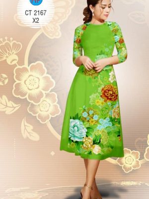 Vải áo dài Cách tân hoa Xuân rực rỡ kiểu mới AD 2167 31 1574475652 209 Vai ao dai Cach tan hoa Xuan ruc ro kieu