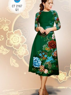 Vải áo dài Cách tân hoa Xuân rực rỡ kiểu mới AD 2167 24 1574475652 296 Vai ao dai Cach tan hoa Xuan ruc ro kieu