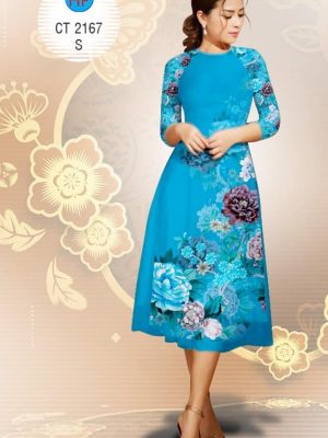 Vải áo dài Cách tân hoa Xuân rực rỡ kiểu mới AD 2167 20 1574475652 613 Vai ao dai Cach tan hoa Xuan ruc ro kieu