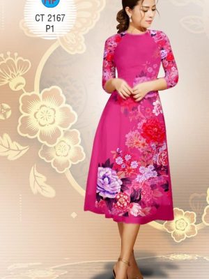 Vải áo dài Cách tân hoa Xuân rực rỡ kiểu mới AD 2167 22 1574475652 685 Vai ao dai Cach tan hoa Xuan ruc ro kieu