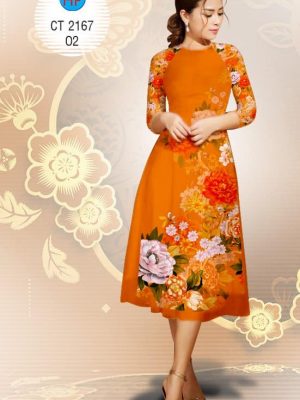 Vải áo dài Cách tân hoa Xuân rực rỡ kiểu mới AD 2167 23 1574475652 737 Vai ao dai Cach tan hoa Xuan ruc ro kieu