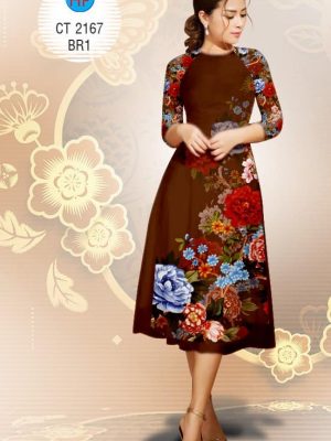 Vải áo dài Cách tân hoa Xuân rực rỡ kiểu mới AD 2167 26 1574475652 817 Vai ao dai Cach tan hoa Xuan ruc ro kieu